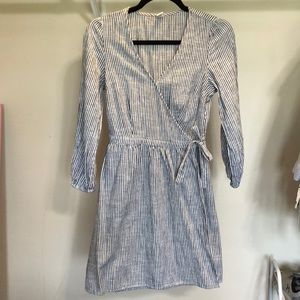 Striped Wrap Dress
